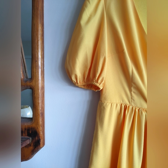 Eliza J || Crossover Marigold Ruffle Dress - Picture 3 of 5